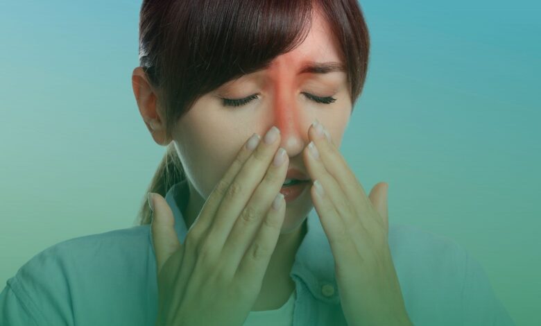 sinüzit, yüz felci, soğuk, ıslak saç,